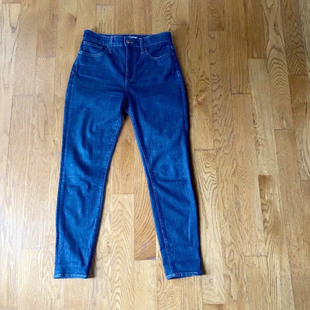 Madewell Jeans Women's Size 29 Curvy High Rise Skinny Dark Wash Denim